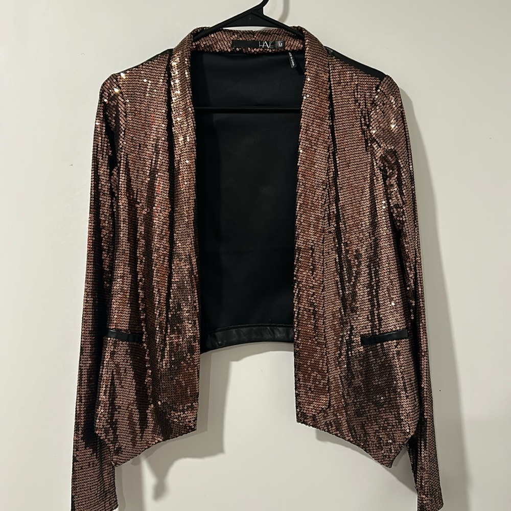 Copper Sparkly Blazer. Size Medium